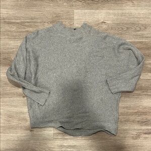 Vince Camuto Gray Ribbed Sweater